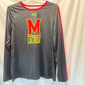 Maryland Under Armour‎ Womens Lacrosse Long Sleeve Size M Black #5 NWOT